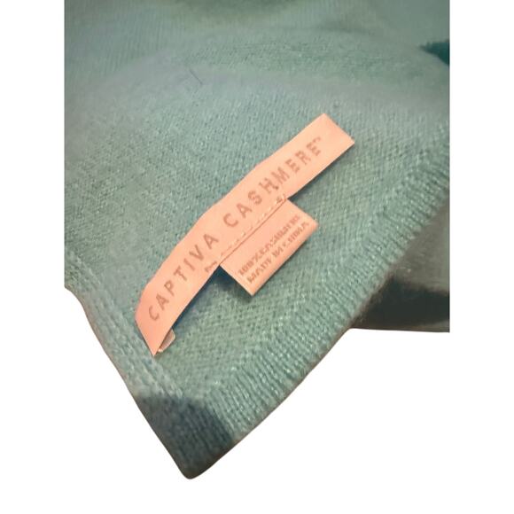 Captiva Cashmere Alpine Cashmere Classic Poncho Sweater O/S - Picture 3 of 4
